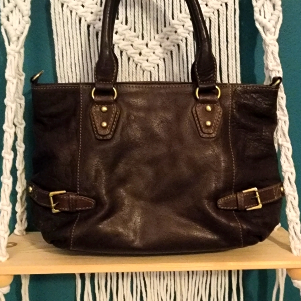 Madi Claire Buffalo Leather Satchel
